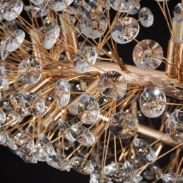 ペンダントライト モダン ミニマリスト 錬鉄製 円形 サンフラワー 天井ライト