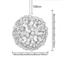 天井照明 モダン ミニマリスト 電気メッキ アイアン サンフラワー ペンダントライト