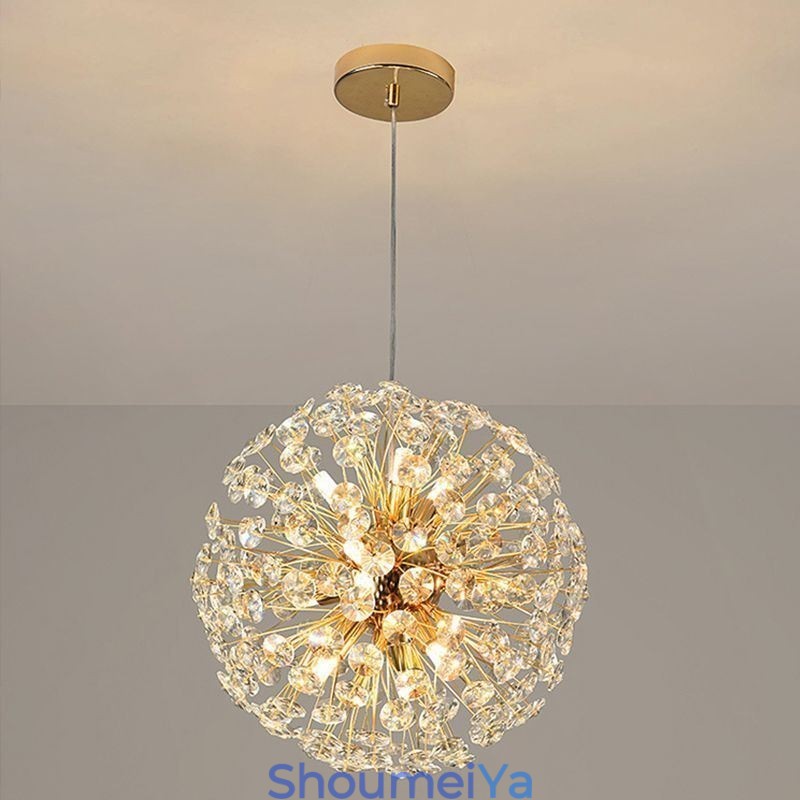 天井照明 モダン ミニマリスト 電気メッキ アイアン サンフラワー ペンダントライト