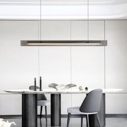 ペンダントライト 100CM ガラス天井ライト 無段階調光 リモコン付き