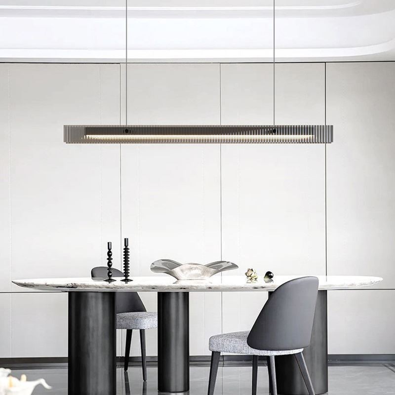 ペンダントライト 100CM ガラス天井ライト 無段階調光 リモコン付き