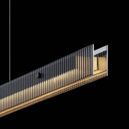 ペンダントライト 100CM ガラス天井ライト 無段階調光 リモコン付き