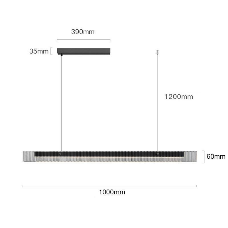 ペンダントライト 100CM ガラス天井ライト 無段階調光 リモコン付き