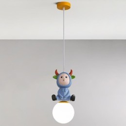 ペンダントライト モダン ミニマリスト G9 錬鉄製 ウサギ 子牛 樹脂 天井ライト