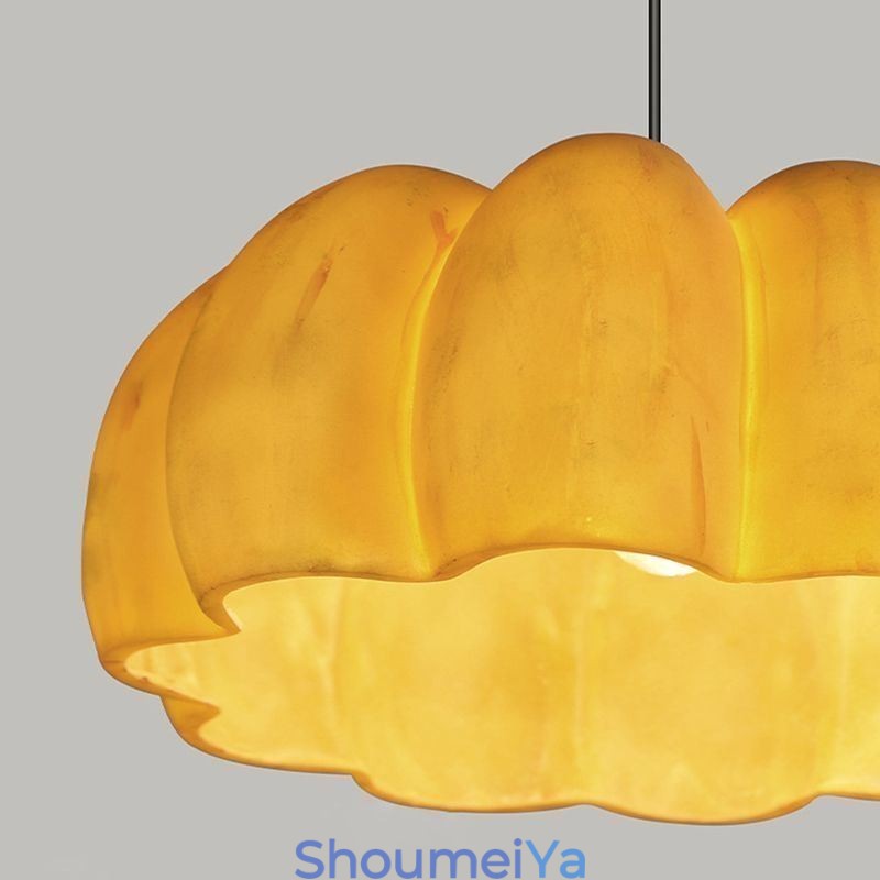 シングルヘッドパンプキンペンダントライト 日本のレトロな天井照明