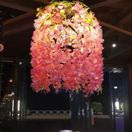 モダンな植物ライト装飾インダストリアルスタイルのシャンデリアショップミュージック