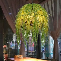 モダンな植物ライト装飾インダストリアルスタイルのシャンデリアショップミュージック