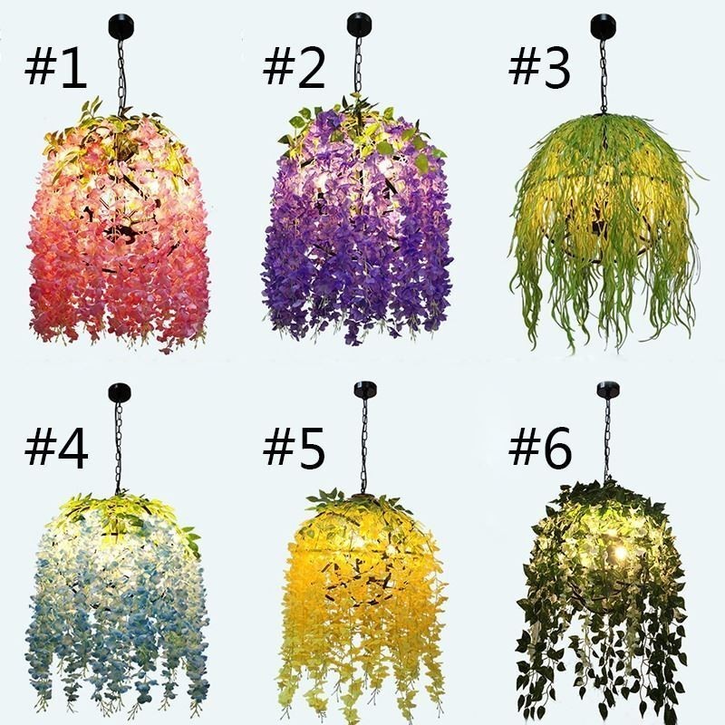 モダンな植物ライト装飾インダストリアルスタイルのシャンデリアショップミュージック