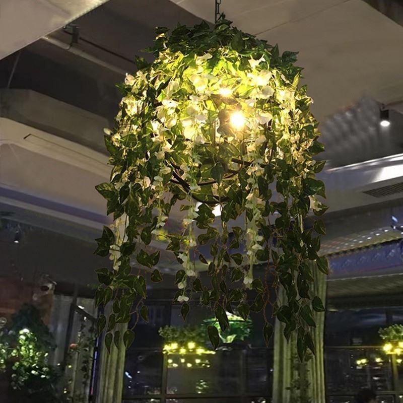 モダンな植物ライト装飾インダストリアルスタイルのシャンデリアショップミュージック