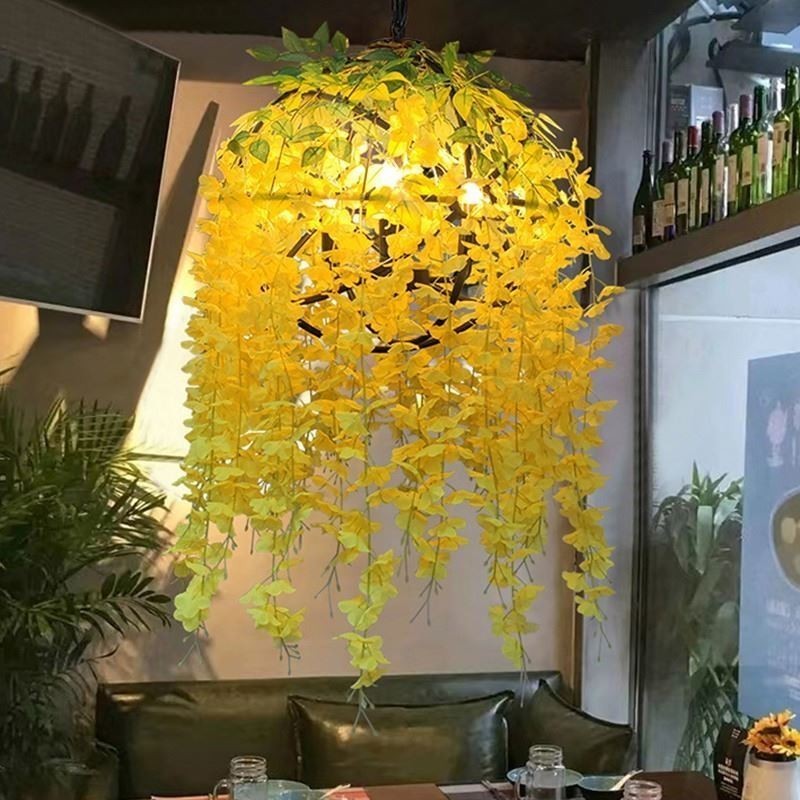モダンな植物ライト装飾インダストリアルスタイルのシャンデリアショップミュージック