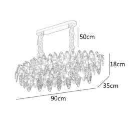 ライト 高級ペンダントライト ホームデコレーション ガラスシャンデリア リビング
