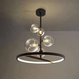 モダンな吊り下げ照明器具 シャンデリア ガラス バブル ペンダント ライト