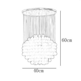 モダンシェルペンダントライト 現代的な吊り天井照明 ダイニング