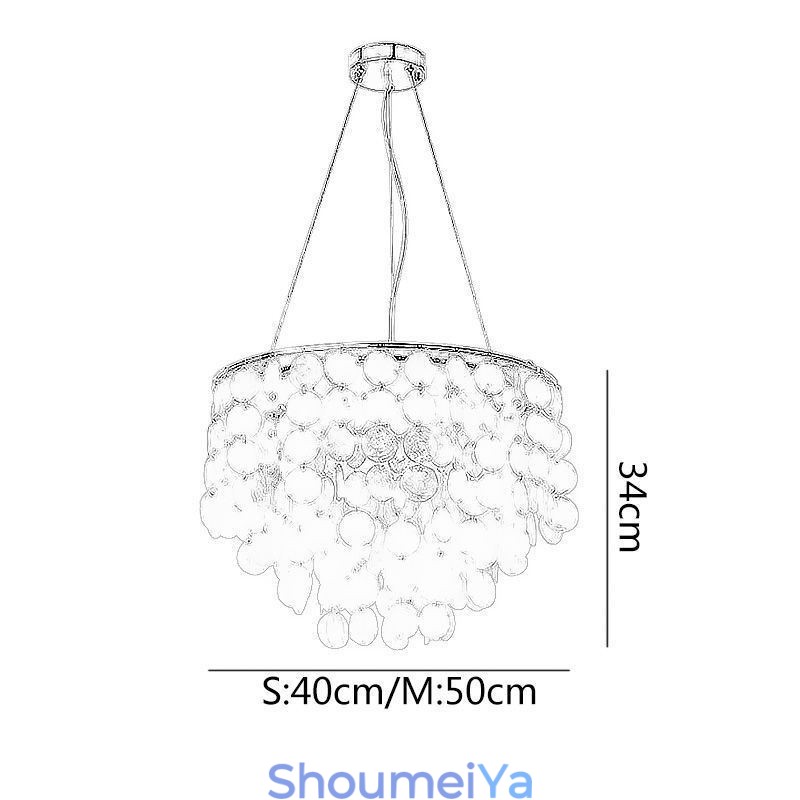 モダンなホワイトシェル天井照明器具ペンダントライトシャンデリア