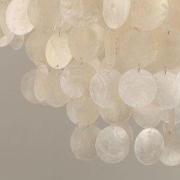 モダンなホワイトシェル天井照明器具ペンダントライトシャンデリア