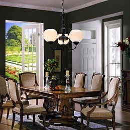 伝統的なクラシックキャンドルスタイルのブロンズシャンデリア