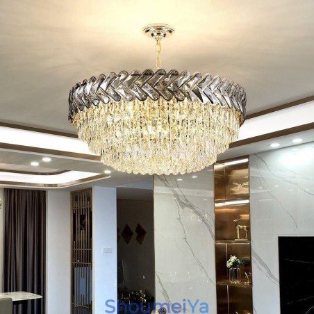 クリスタルペンダントライト ゴールド天井照明器具