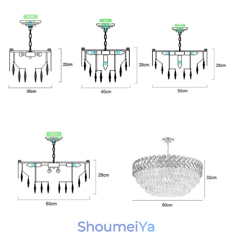 クリスタルペンダントライト ゴールド天井照明器具