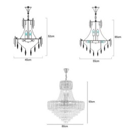 モダンなクリスタルペンダントライト 丸型天井照明器具