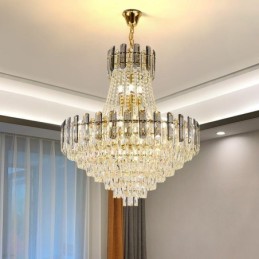 モダンなクリスタルペンダントライト 丸型天井照明器具