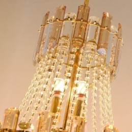 モダンなクリスタルペンダントライト 丸型天井照明器具