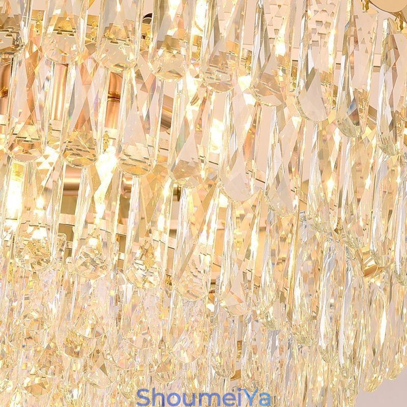 モダンなペンダントライト クリスタル ラウンド 吊り下げ天井ライト