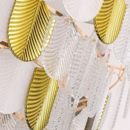 クリスタルエレガントリーフペンダントライト天井ペンダントライト