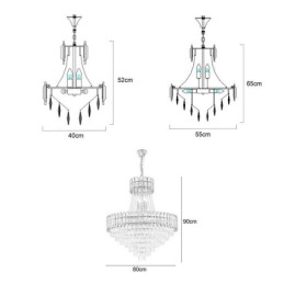 モダンなゴールドクリスタルペンダント照明吊り下げライト