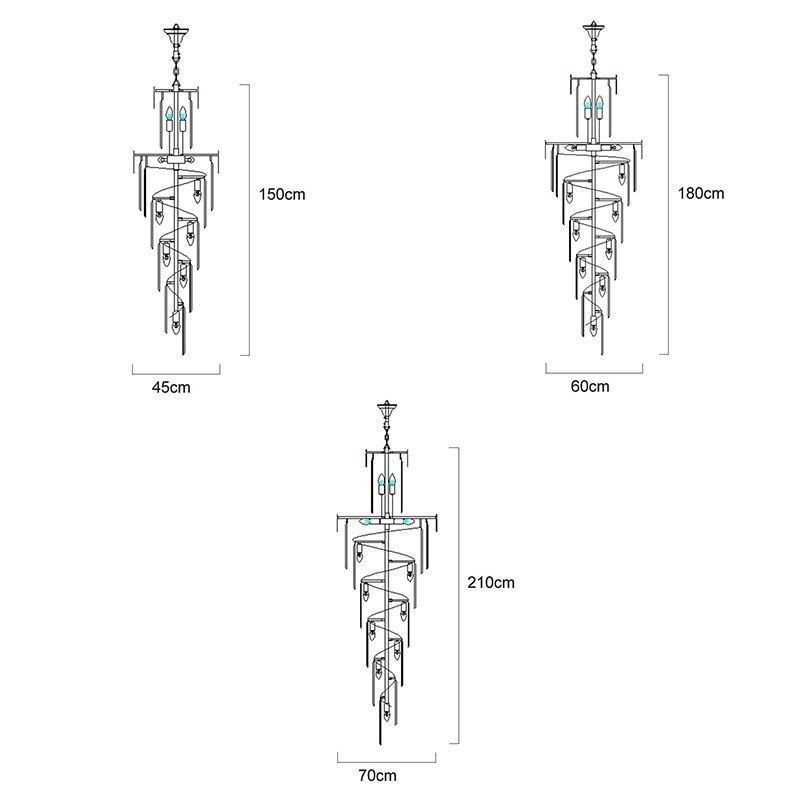 高級ペンダントライト 大型吊り下げランプ 12 16 18 ライト