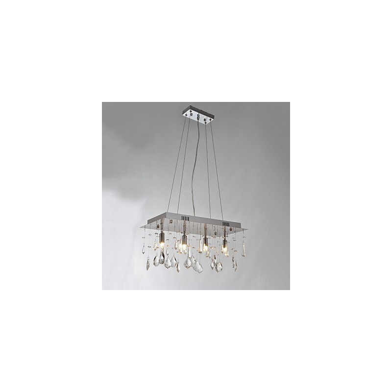 伝統的なクラシッククリスタルクロームメタルシャンデリア