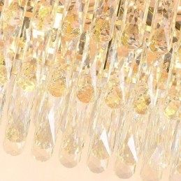 モダンなクリスタルペンダントライト 楕円形天井照明器具