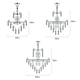 モダンなクリスタルペンダントライト 現代的な天井ランプ