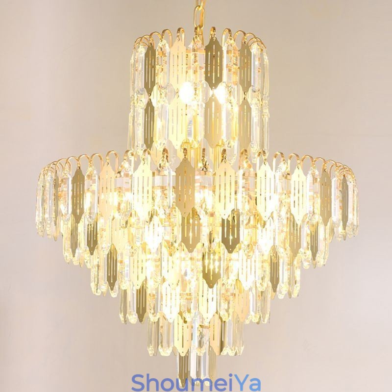 モダンなクリスタルペンダントライト 現代的な天井ランプ