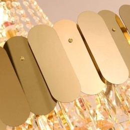 モダン クリスタル ゴールド K9 吊り下げペンダント シーリング ライト