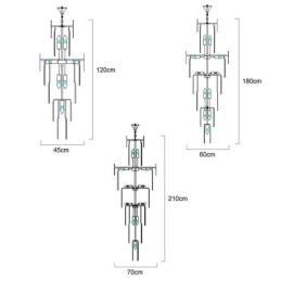 モダンで素晴らしい高天井ペンダントライト階段
