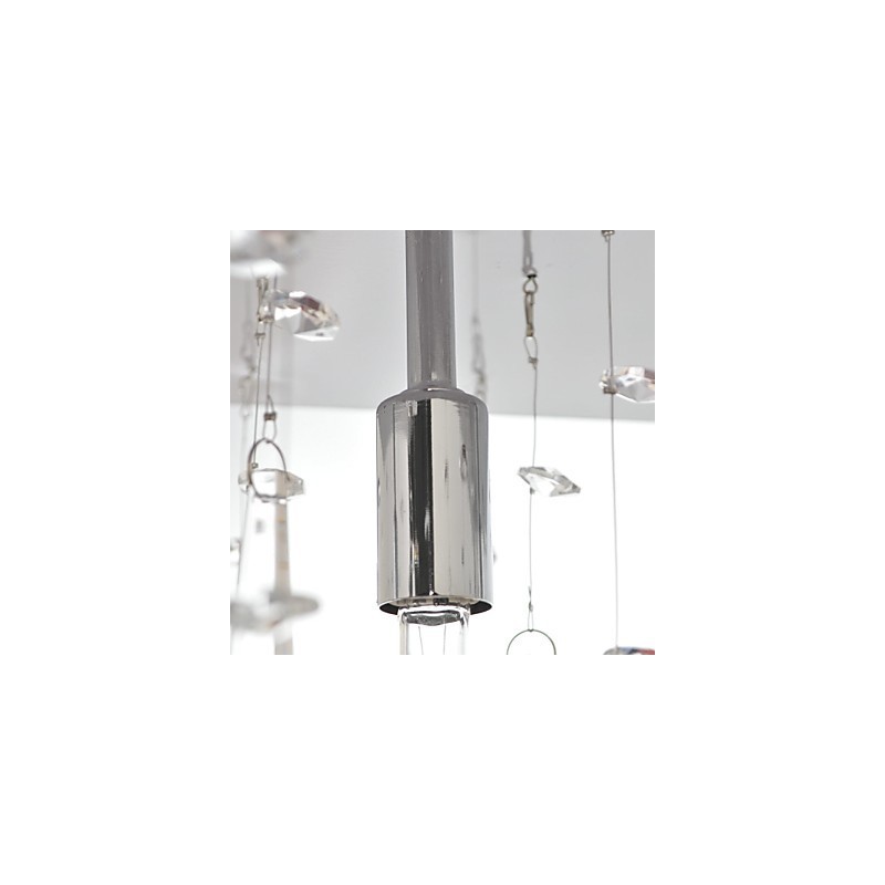 伝統的なクラシッククリスタルクロームメタルシャンデリア