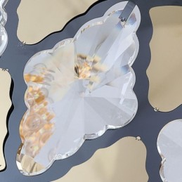 クリスタルペンダントライト モダンなレースの天井照明器具