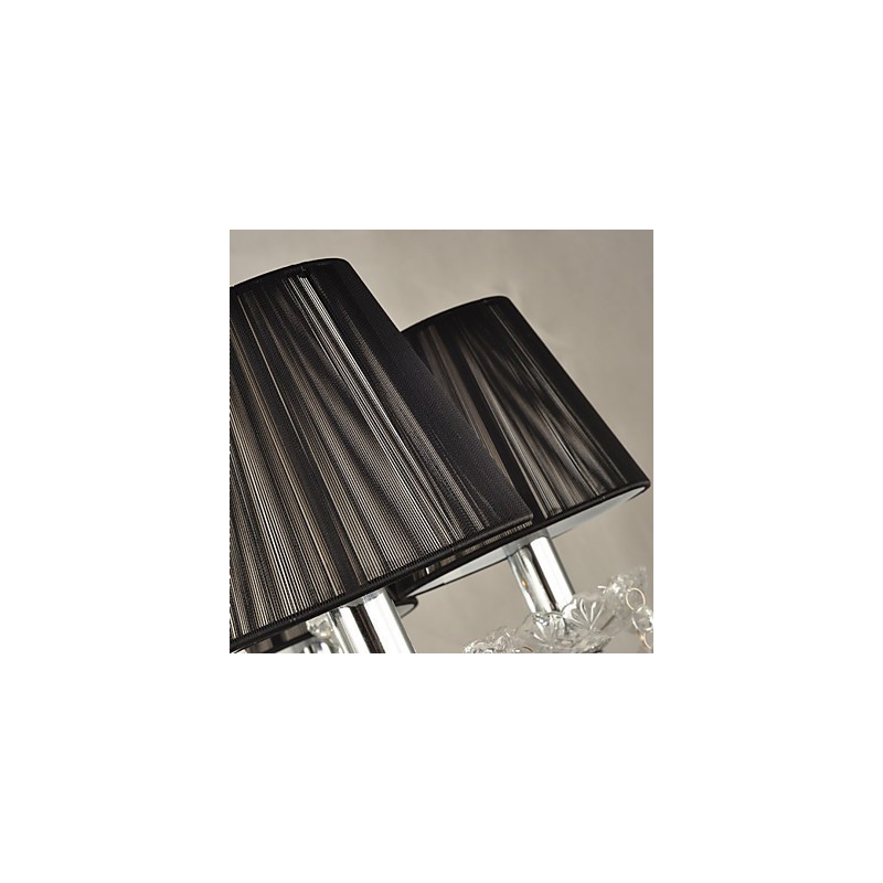 エレガントなクリスタルシャンデリア（12 個のライト付き）