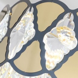 クリスタルペンダントライト モダンなレースの天井照明器具