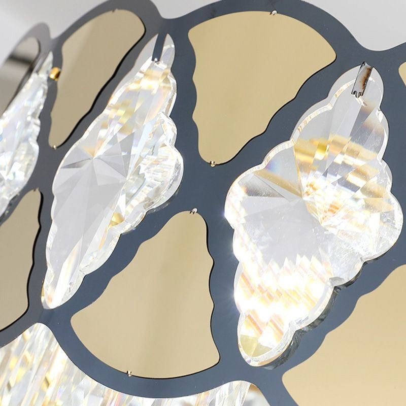 クリスタルペンダントライト モダンなレースの天井照明器具