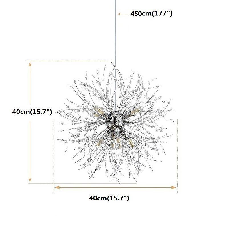 花火シャンデリア 8 灯 タンポポ ペンダントライト