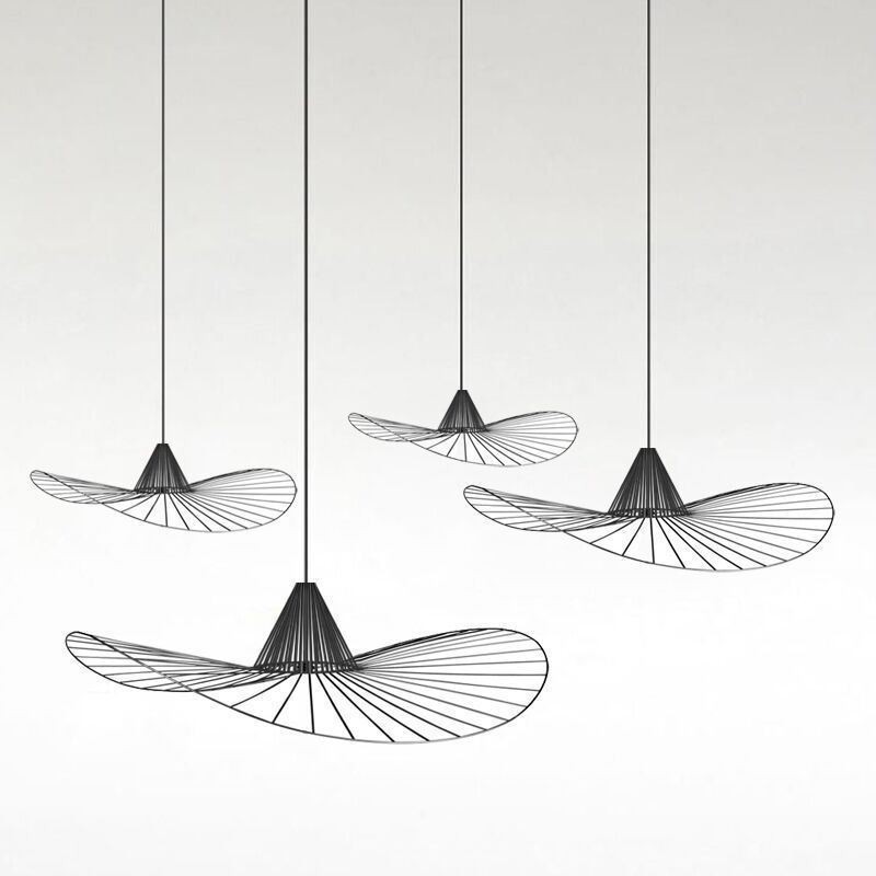 アイアンペンダントライト シンプル麦わら帽子ランプ 1灯