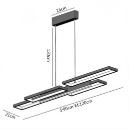 モダンなペンダントライト 水平天井照明器具