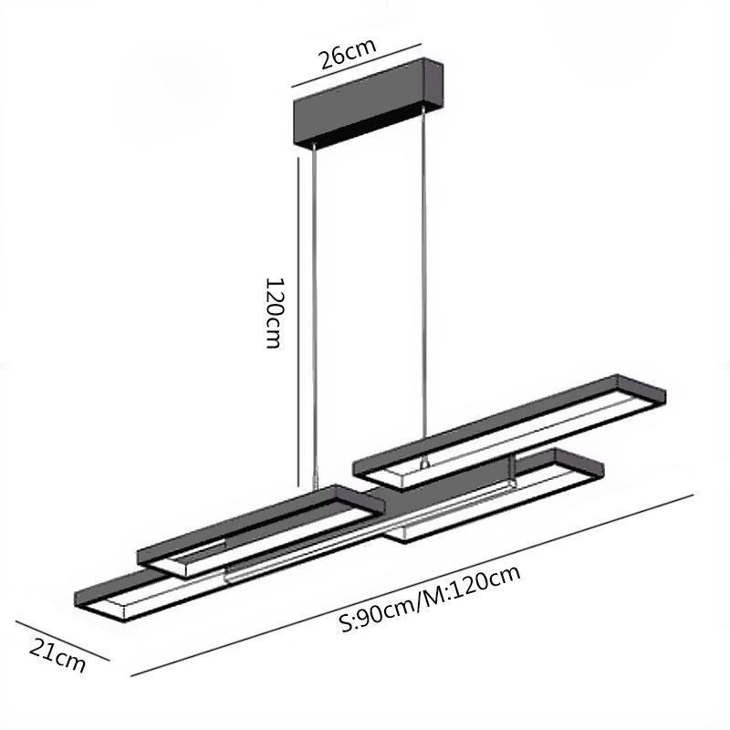 モダンなペンダントライト 水平天井照明器具