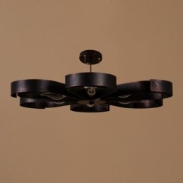 モダン ヴィンテージ シーリングライト アイアンフラワー型ペンダントライト