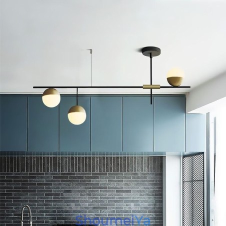 ガラスボールシャンデリア天井照明