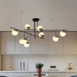 ガラスボールシャンデリア天井照明