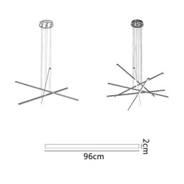 リニアサスペンションペンダントライト装飾照明器具