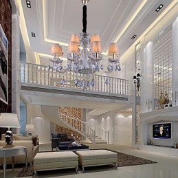 伝統的なクラシッククリスタル電気メッキガラスシャンデリア