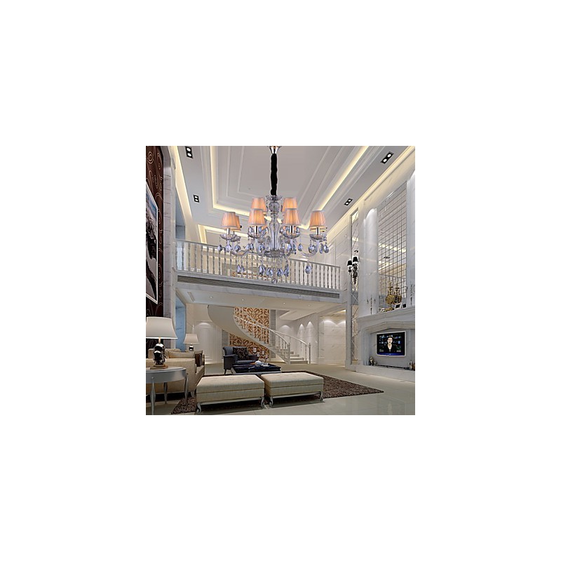 伝統的なクラシッククリスタル電気メッキガラスシャンデリア